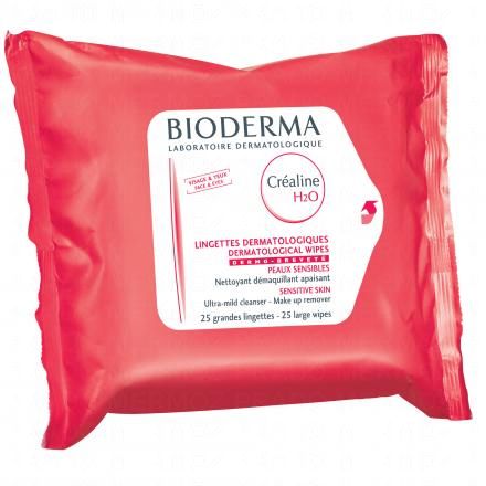 BIODERMA Créaline - H2O lingettes dermatologiques