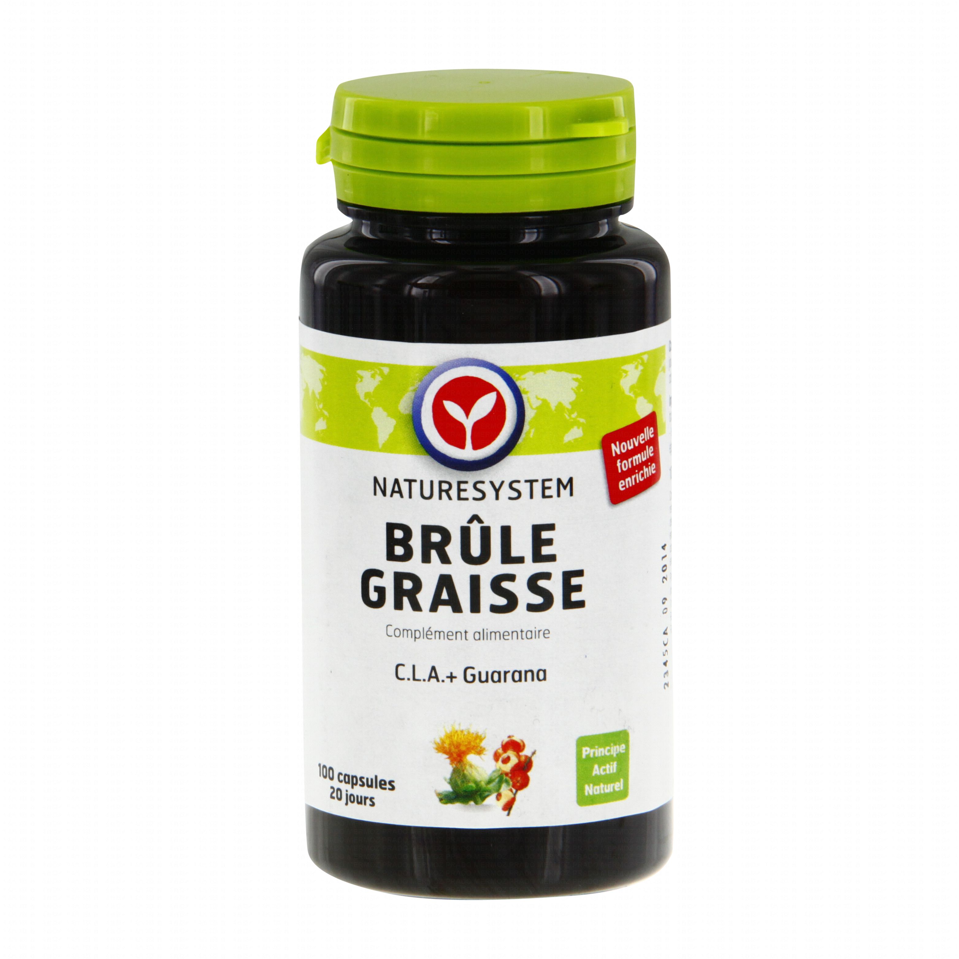 NATURESYSTEM CLA brûle graisse bio boîte 100 comprimés NATURESYSTEM CLA brûle graisse bio boîte 100 comprimés