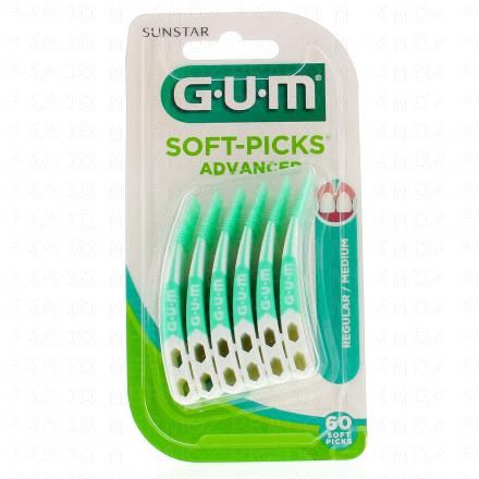 GUM Soft Picks advanced regular (taille m lot de 60)
