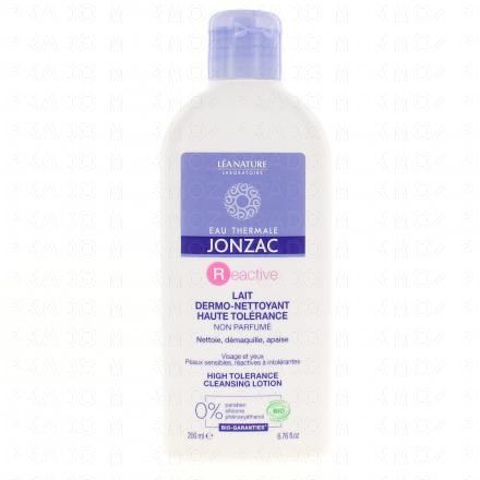 JONZAC Reactive lait dermo-nettoyant haute tolérance bio flacon 200ml