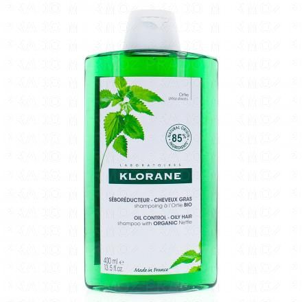 KLORANE Ortie bio - Shampooing traitant séborégulateur (flacon de 400 ml)