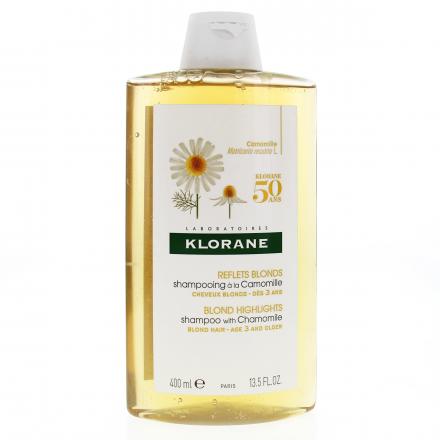 KLORANE Camomille - Shampooing cheveux blonds (flacon 400ml)