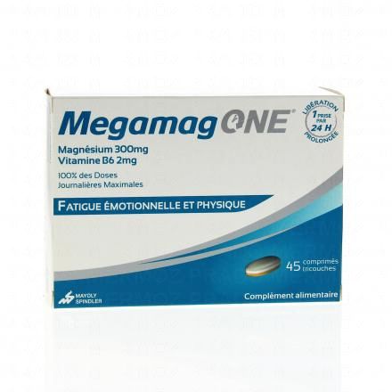 MEGAMAG ONE Magnésium + vitamine B6 x45 comprimés