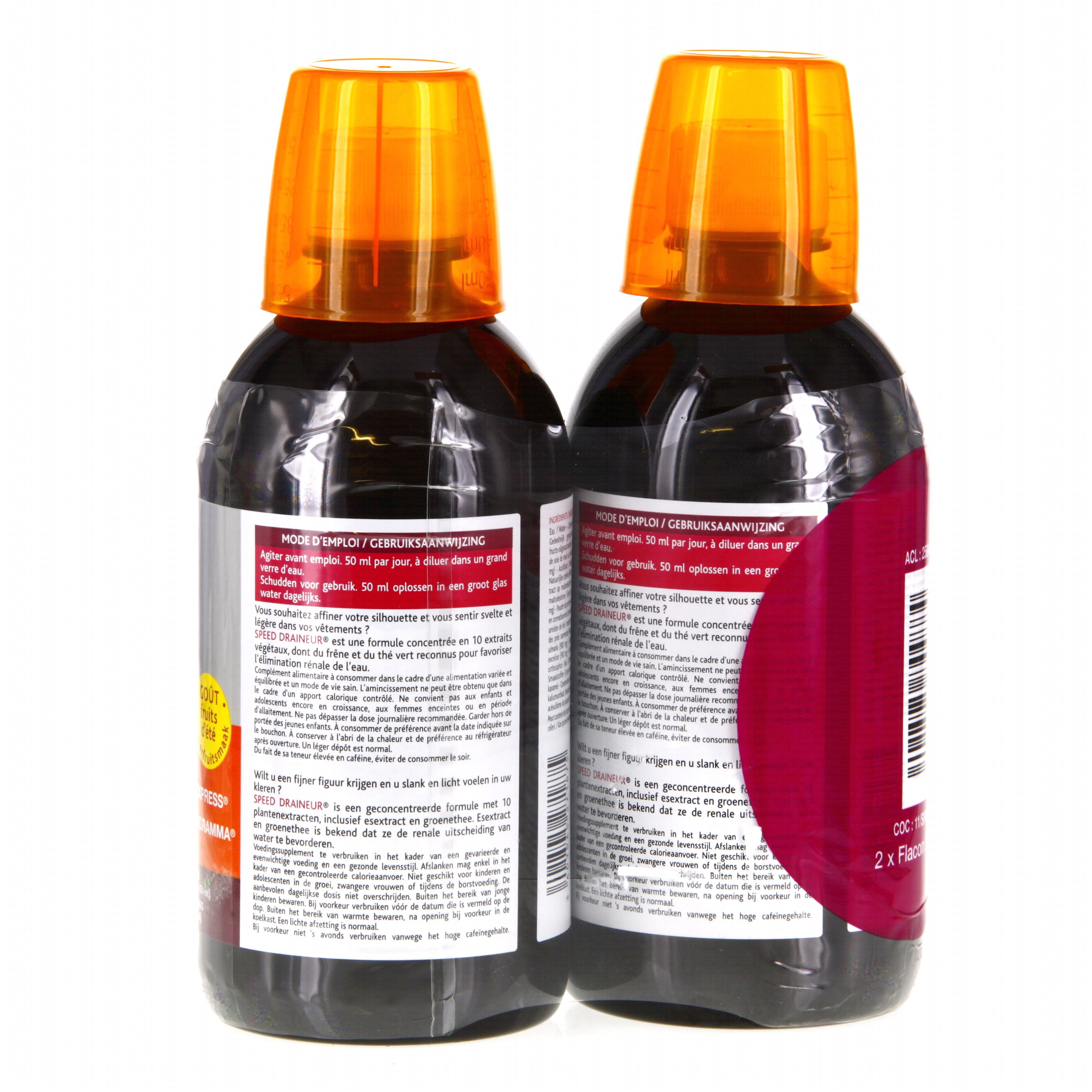 NUTREOV Speed Draineur duo fruits d'ete lot 2 flacons NUTREOV Speed Draineur duo fruits d'ete lot 2 flacons
