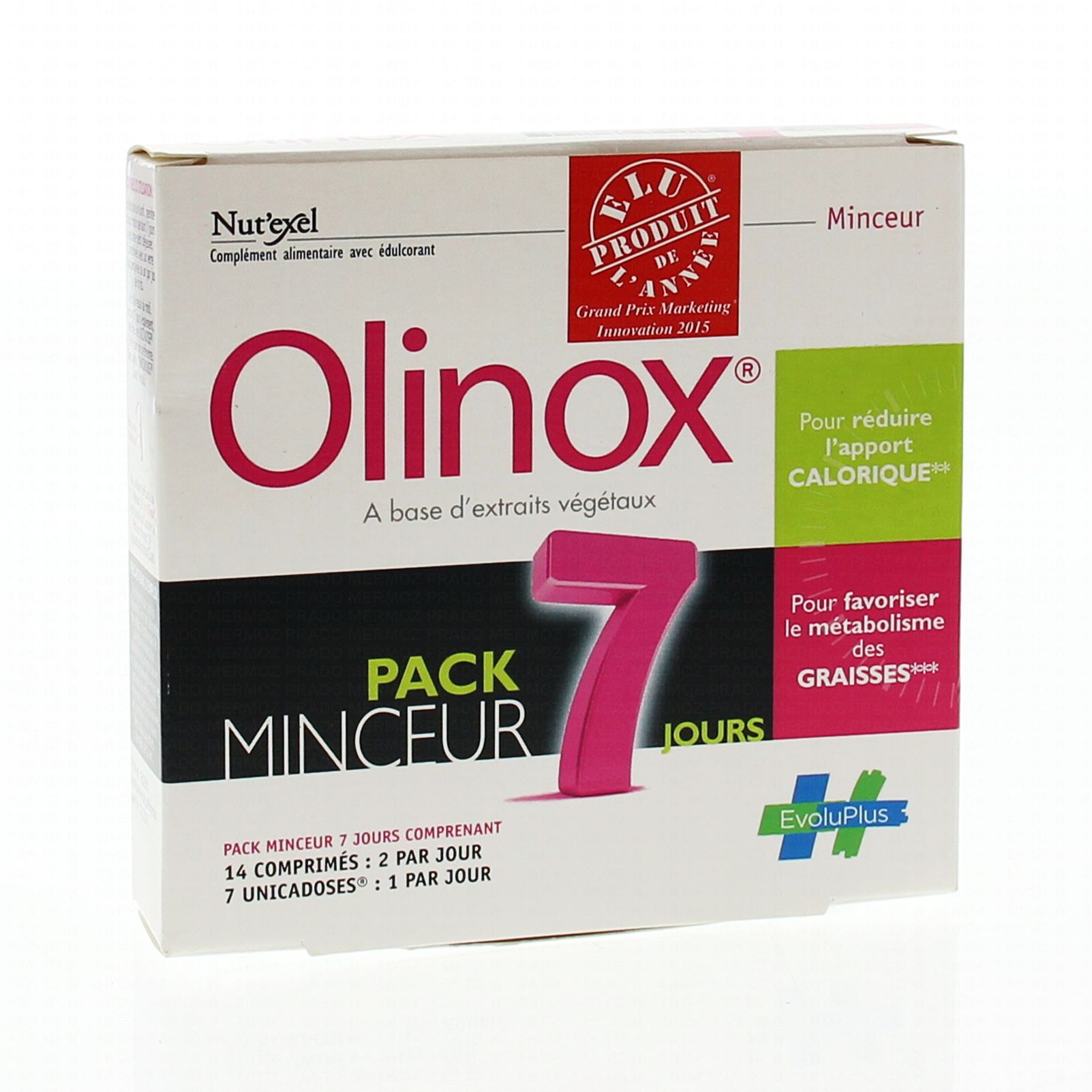 OLINOX Pack minceur 7 jours comprenant 14 comprimés et 7 OLINOX Pack minceur 7 jours comprenant 14 comprimés et 7