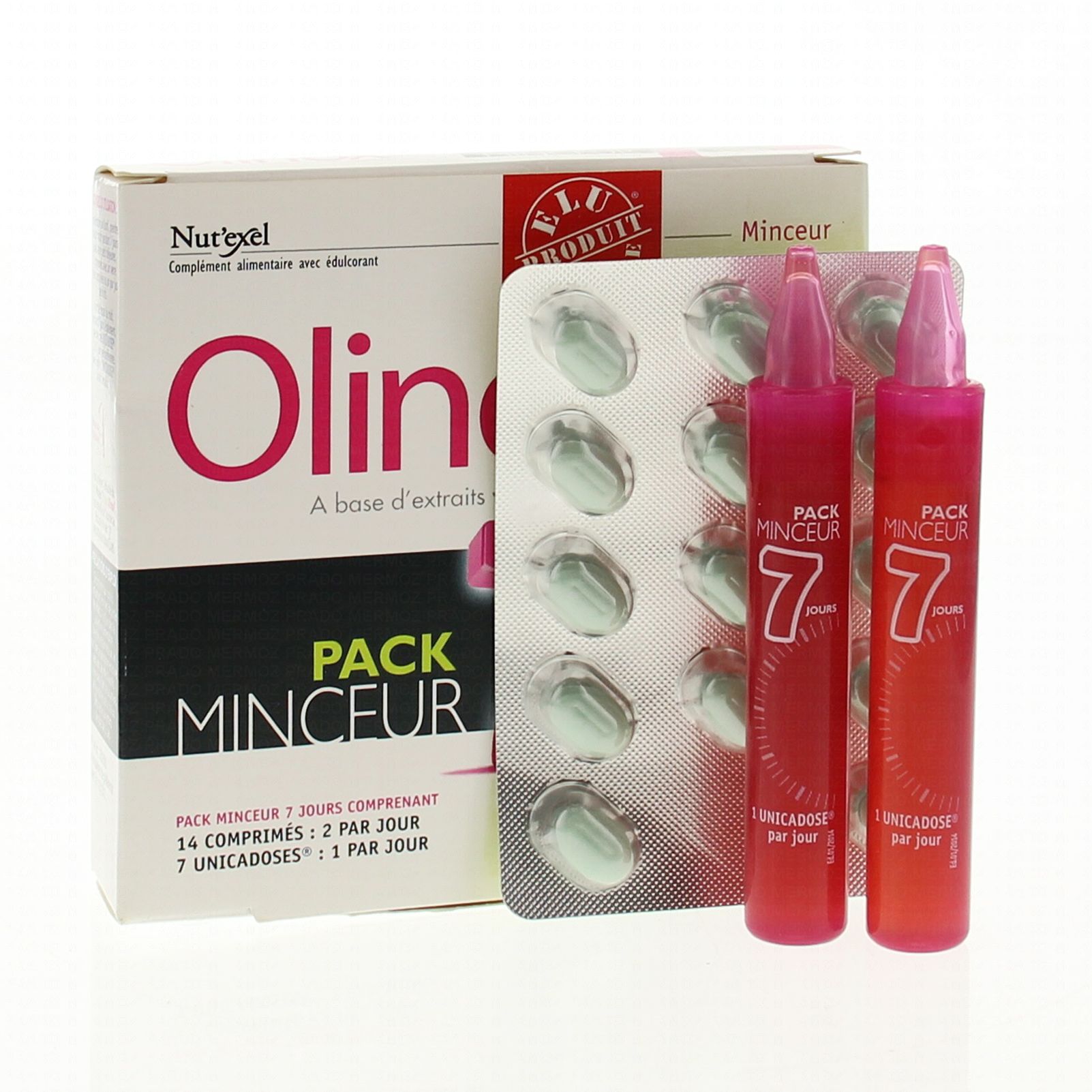 OLINOX Pack minceur 7 jours comprenant 14 comprimés et 7 OLINOX Pack minceur 7 jours comprenant 14 comprimés et 7
