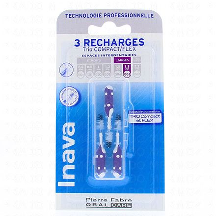 INAVA Brossettes interdentaires larges (pack de 3 recharges)
