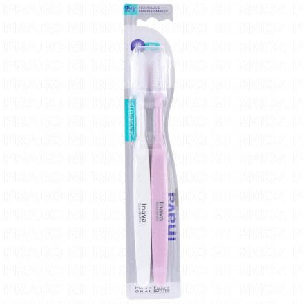 INAVA Brosse &agrave; dents sensibilit&eacute; 1/100 souple (lot de 2)