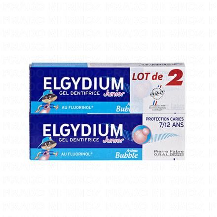 Dentifrice junior bubble 7/12ans 2 x 50ml