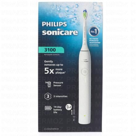 PHILIPS Sonicare Daily Clean 3100 Series - Brosse à Dent Electrique (blanc hx4032/21)