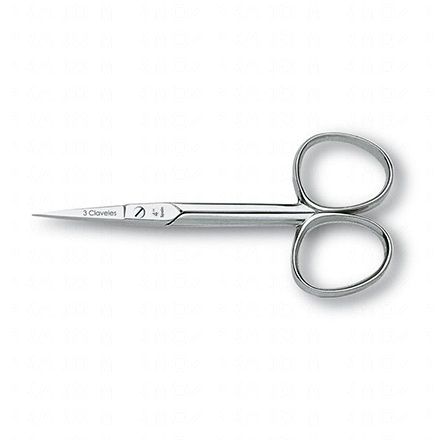 3 CLAVELES Ciseaux ongles droit 4"- 10 cm