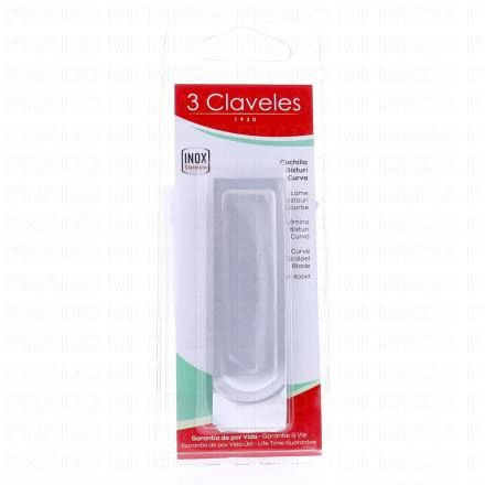 3 CLAVELES Lame Bistouri Courbe