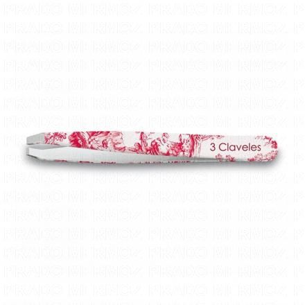 3 CLAVELES Pince à épiler collection jouy 9,5cm en crabe