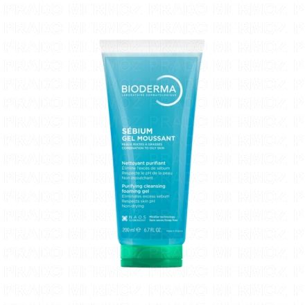 BIODERMA Sébium - gel moussant nettoyant purifiant tube 200ml