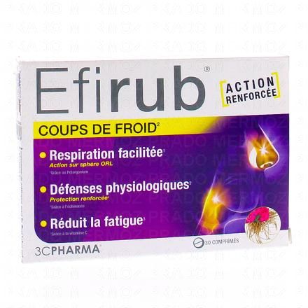 3C PHARMA Efirub coups de froid x30 comprimés