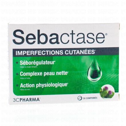 3C PHARMA Sebactase imperfections cutanées boîte 30 comprimés