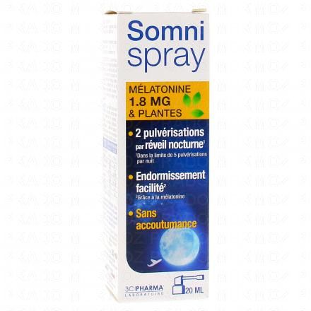 3C PHARMA SomniSpray - Mélatonine 1.8 mg 20ml
