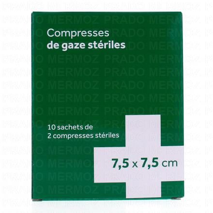 Compresses - Gaze Stériles 7.5x7.5 cm 10x2