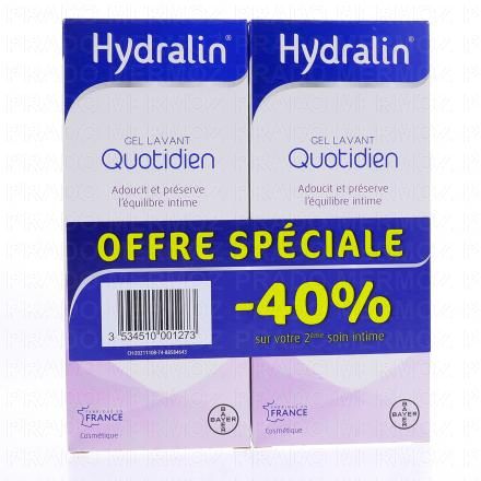 Quotidien - Gel lavant lot de 2 / -40% sur le 2ème 200 ml