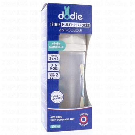 Biberon Tétine Multi-Perforée 0/6mois 270ml bleu 3