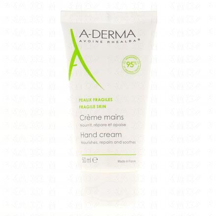 A-DERMA Les indispensables - Crème mains (tube 50 ml)