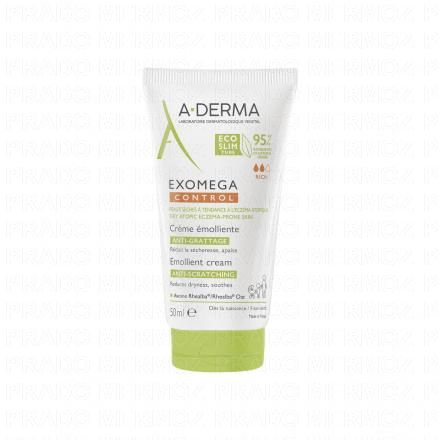 A-DERMA Exomega Control - Crème émolliente (tube 50ml)