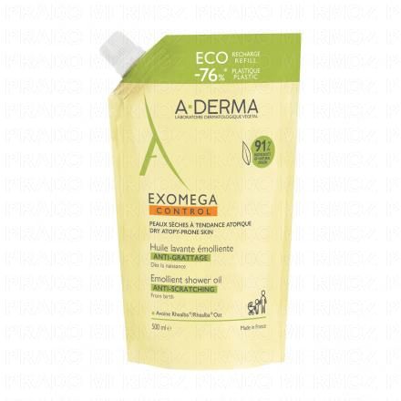 A-DERMA Exomega Control huile lavante émolliente (eco-recharge 500ml)