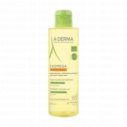 A-DERMA Exomega Control huile lavante émolliente (flacon 500ml)