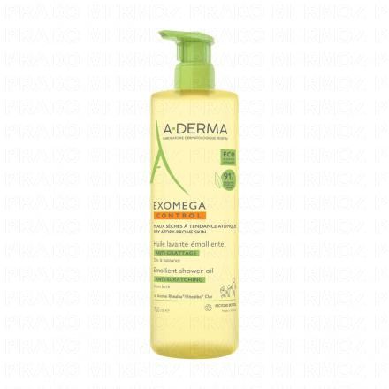 A-DERMA Exomega Control huile lavante émolliente flacon 750 ml