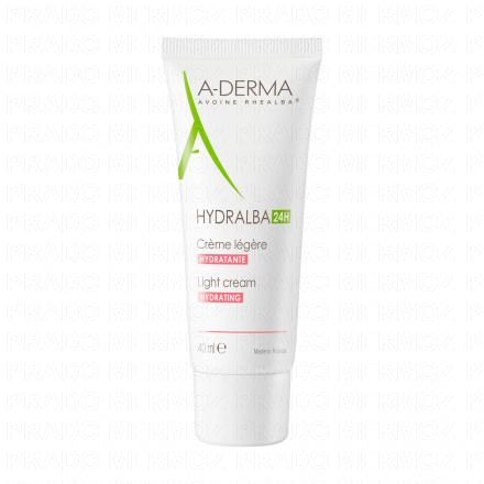 A-DERMA Hydralba 24h crème hydratante légère tube 40ml