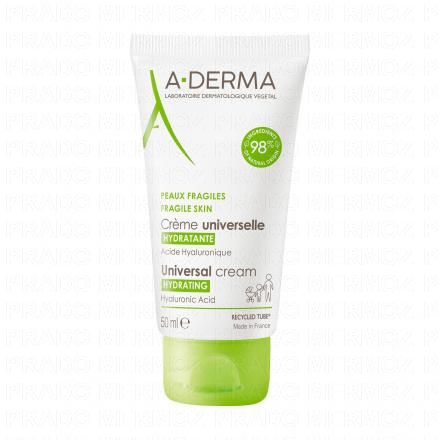 A-DERMA Les indispensables - Crème universelle (tube 50ml)