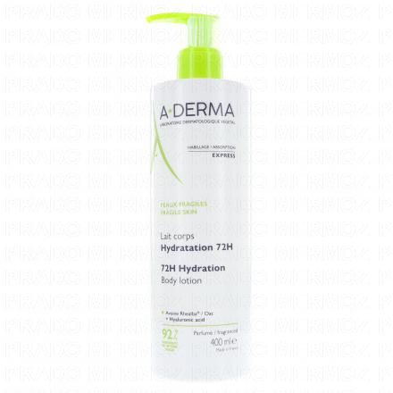 A-DERMA Les indispensables - Lait corps hydratant flacon pompe 400ml