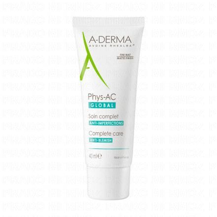 A-DERMA Phys-AC Global soin anti-imperfections tube 40ml