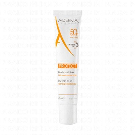 A-DERMA Protect Fluide invisible très haute protection SFP 50+ tube 40ml