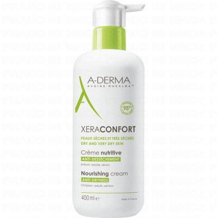 A-DERMA Xeraconfort - crème nutritive anti-dessèchement flacon pompe 400ml