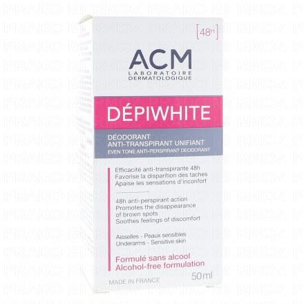 ACM Dépiwhite - Déodorant anti-transpirant unifiant roll-on 50ml