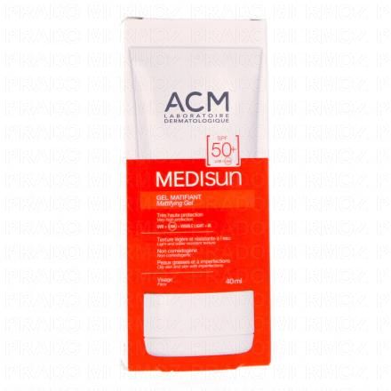 Medisun - Gel matifiant SPF 50 Flacon 40ml