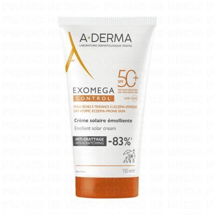 Exomega control - Crème solaire émolliente SPF50+ 150ml
