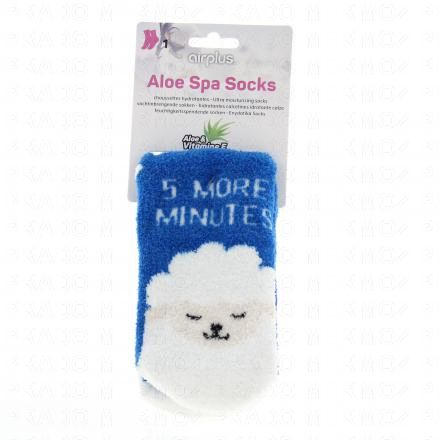 AIRPLUS Aloe Spa Socks Chaussettes X1 paire (bleu motif mouton)
