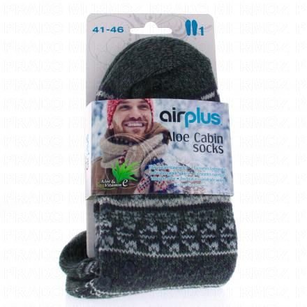 AIRPLUS Homme - Chaussettes hydratantes Airplus motif Rennes (gris)