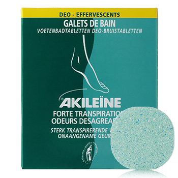 AKILEÏNE Vert - Galets de bain effervescents forte transpiration x 7