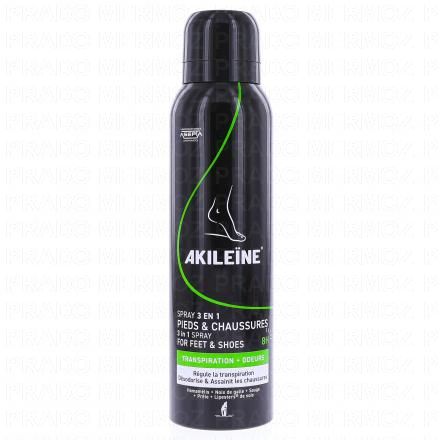 AKILEINE Vert - Spray 3 en 1 Pieds & Chaussures 150ml