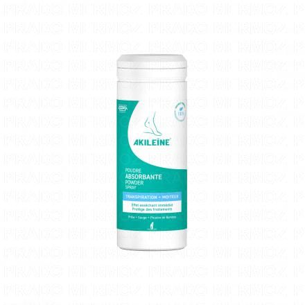 AKILEÏNE Vert - Poudre absorbante très forte transpiration flacon 75g