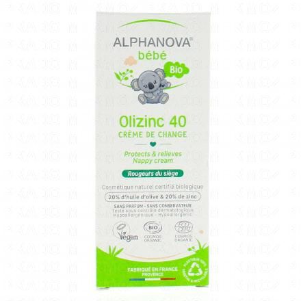 ALPHANOVA Bébé Olizinc 40 crème de change tube 50gr