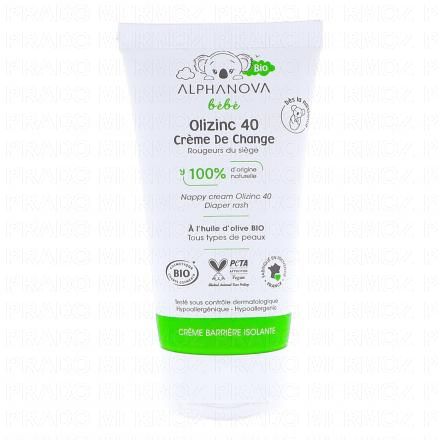 ALPHANOVA B&eacute;b&eacute; - Olizinc 40 cr&egrave;me de change tube 50gr