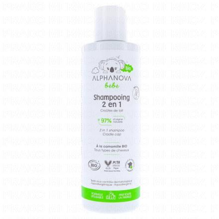 ALPHANOVA Bébé - Shampooing 2en1 Bio Flacon 200ml