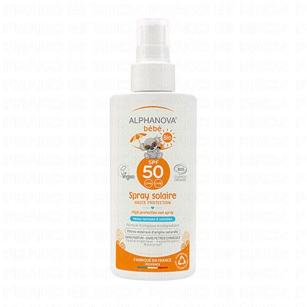 ALPHANOVA Bébé - Sun spray bio SPF50 spray 125g