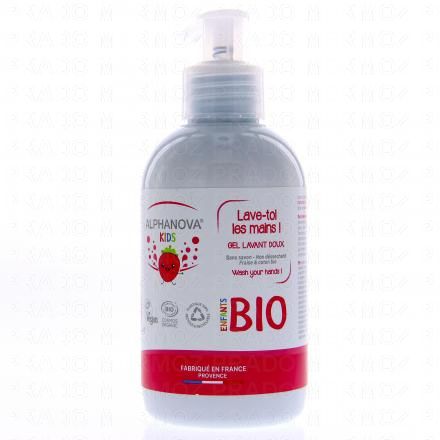 ALPHANOVA Kids - Gel lavant mains doux bio Fraise Citron 250ml