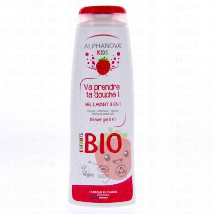 ALPHANOVA Kids - Va prendre ta douche! Gel lavant Fraise et Coton Bio 250ml