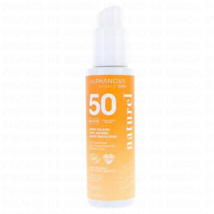 ALPHANOVA Organic Sun - Lait solaire bio SPF50 spray 125g